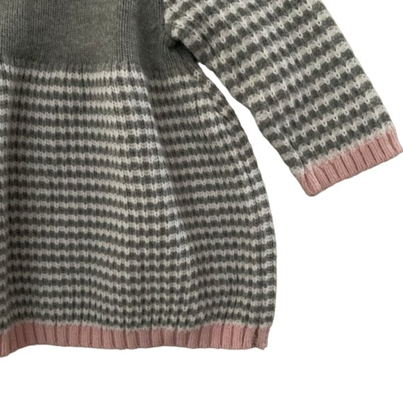 Joe Fresh Stripe Ribbed Knit Sweater Dress 3-6 Months - Picture 8 of 9